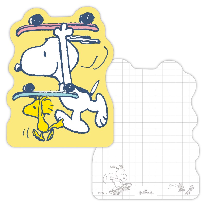 PEANUTS SNOOPY スヌーピー ダイカットメモ SNHJスケボー/843-717